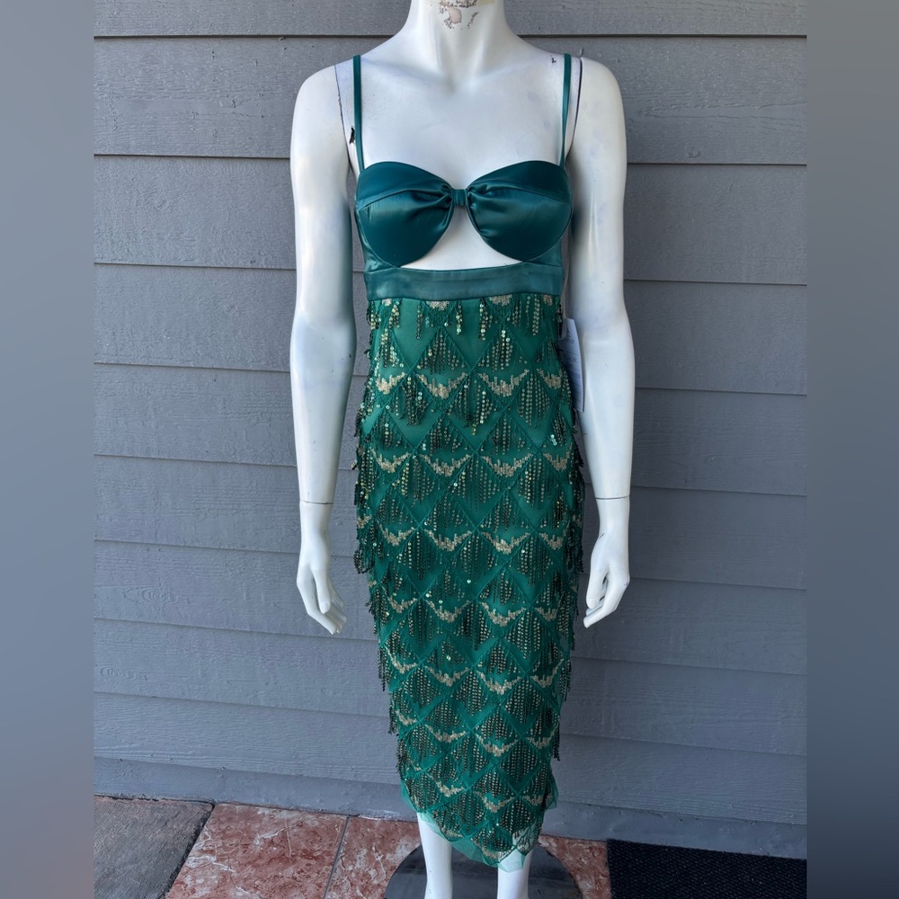 Hera Collection Emerald Sequin Dress